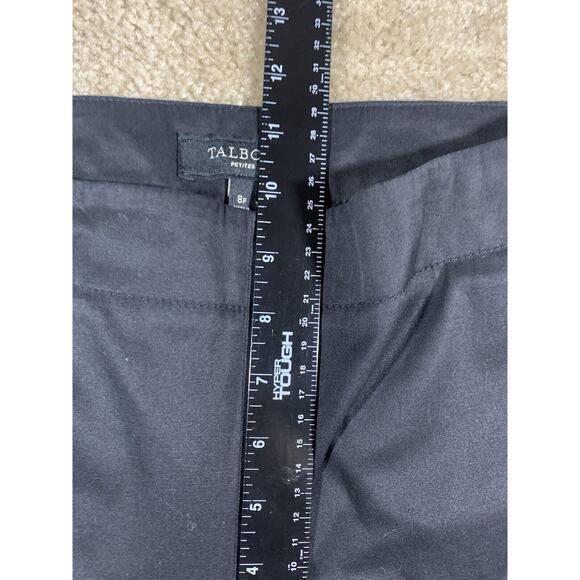 Talbots Heritage Women’s 8 Petite Ankle 30x22 Side Zip Black Stretch Capri #377 - Picture 11 of 13